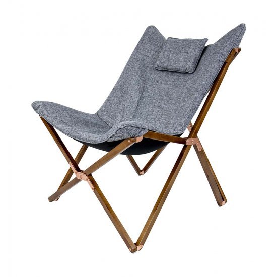 Bo-Camp Urban Outdoor collection Relaxstoel Bloomsbury M Oxford polyester Grijs