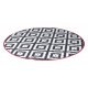 Bo-Camp Urban Outdoor collection Chill mat Falconwood Rond Zwart Wit
