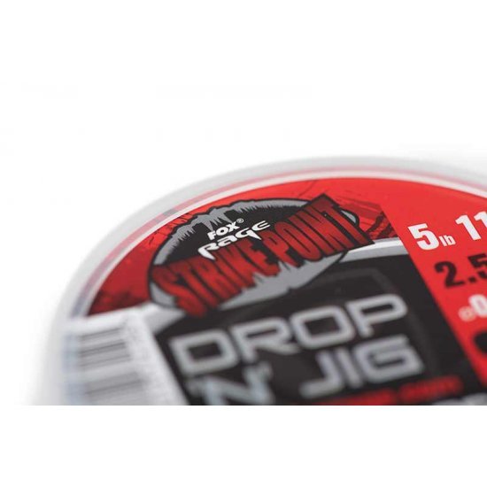 Fox Rage Strike Point Drop N Jig Fluro 40m 0.20mm