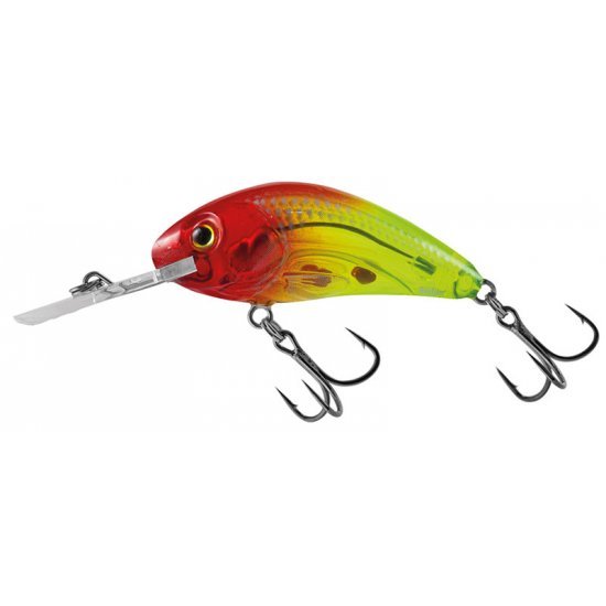 Salmo Rattlin Hornet Clear Floating 4.5cm Clear Bright Red Head