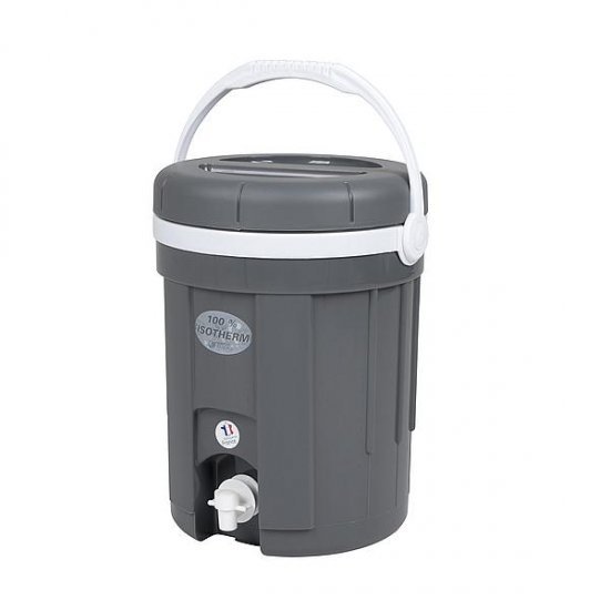 EDA Water -Juice container With tap Gray 4 Liter | Team Outdoors